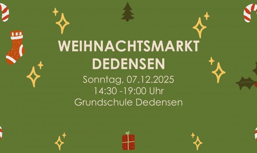 Weihnachtsmarkt an der Grundschule Dedensen– Eine herzliche Einladung der Kinder!