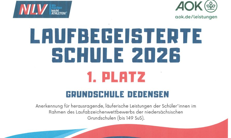 Sou­ve­rän vorangelaufen – 1. Platz für die Grundschule Dedensen